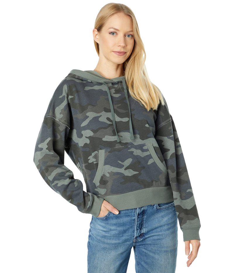 yz bL[uh fB[X p[J[EXEFbg t[fB[ AE^[ Chill At Home Fleece Hoodie Green Camo