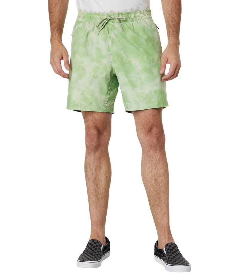 【送料無料】 バンズ メンズ ハーフパンツ・ショーツ 水着 Voyage 17" Volley Celadon Green/Tie-Dye