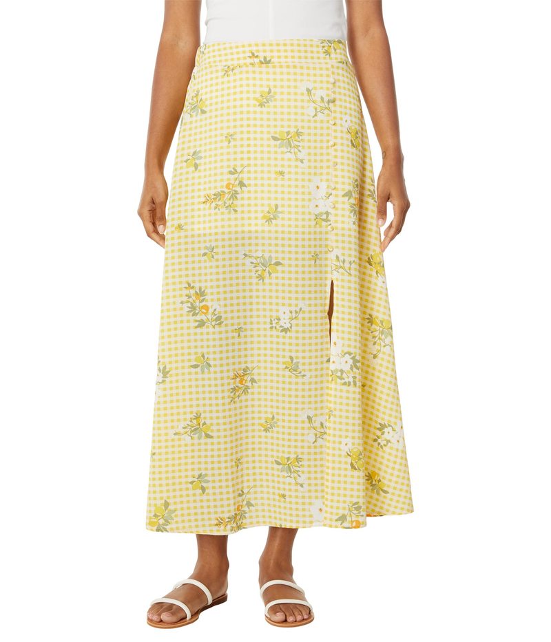 yz BCBWFl[V fB[X XJ[g {gX Maxi Skirt V1VX3B29 Lemon Gingham Print