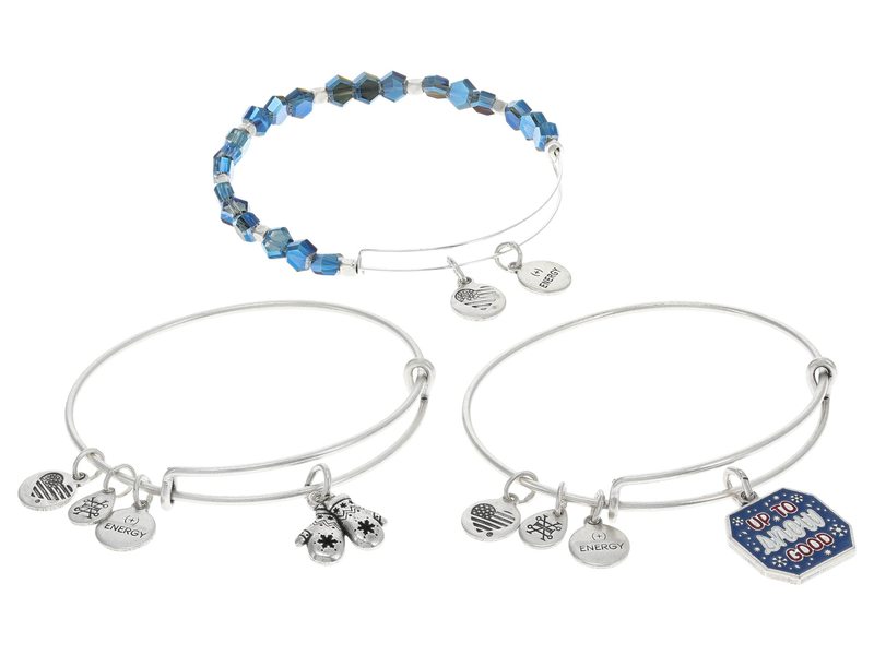 【送料無料】 アレックスアンドアニ レディース ブレスレット・バングル・アンクレット アクセサリー Up to Snow Good Set of 3 Bracelet Blue