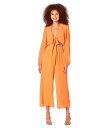【送料無料】 ベベ レディース ジャンプスーツ トップス Tie Front Elastic Waist Jumpsuit Coral