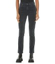 【送料無料】 エージー アドリアーノゴールドシュミット レディース デニムパンツ ボトムス Mari High-Rise Slim Straight 1 Year Sulfur Black(4)