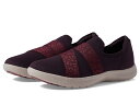 【送料無料】 クラークス レディース スニーカー シューズ Adella Stride Burgundy Knit