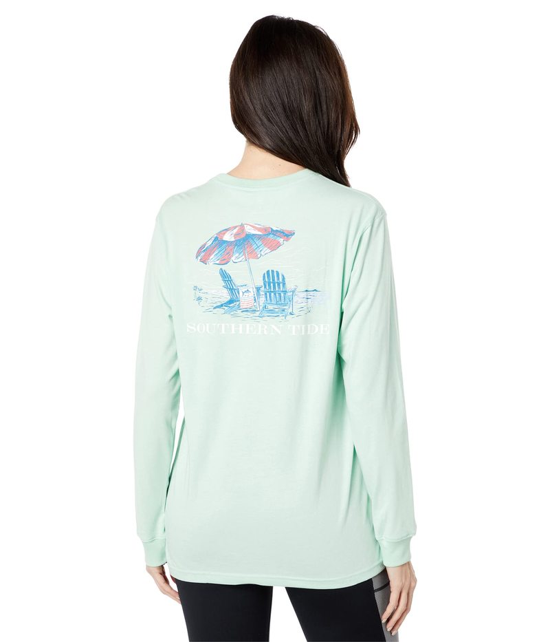  サウザーンタイド レディース シャツ トップス Long Sleeve Sittin in the Shade T-Shirt Mist Green