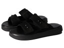 yz @K{h Y T_ V[Y Nate Nubuck Double Band Slides Black