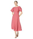【送料無料】 テッドベーカー レディース ワンピース トップス Tulipi Panelled Midi Tea Dress Mid Pink