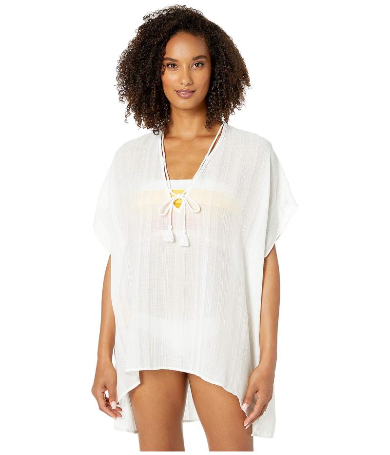【送料無料】 ロビンピッコーネ レディース シャツ トップス Michelle Short Caftan Cover-Up White