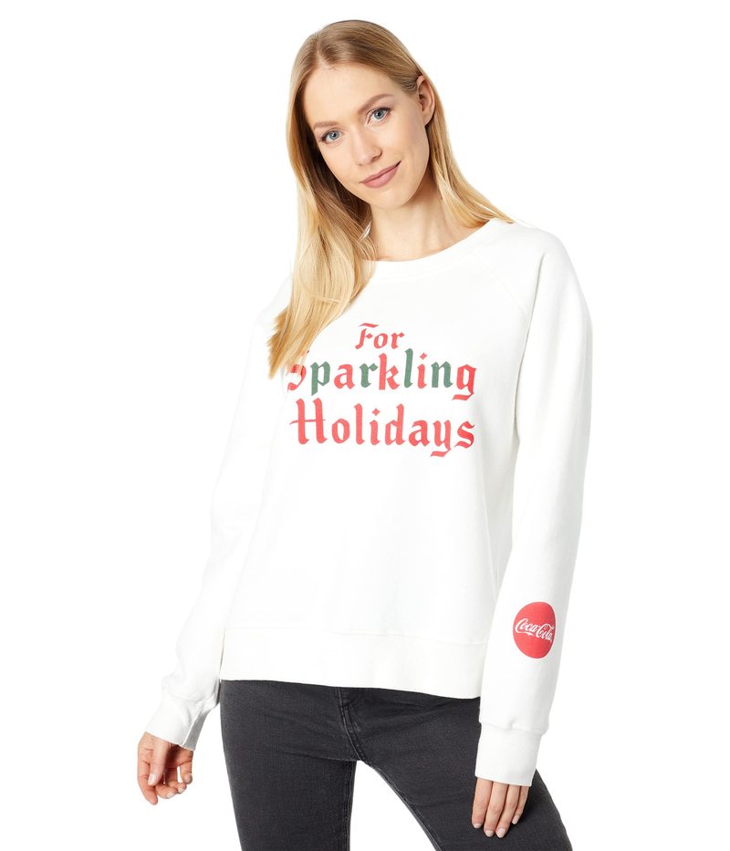 【送料無料】 ワイルドフォックス レディース パーカー・スウェット アウター Sparkling Holidays Sweatshirt Vanilla