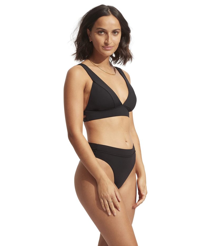 【送料無料】 シーフォリー レディース トップのみ 水着 Seafolly Collective Banded Tri Bra Black