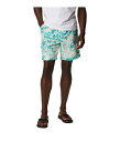 【送料無料】 コロンビア メンズ ハーフパンツ・ショーツ ボトムス Summertide Stretch Printed Shorts Bright Aqua Distant Peaks