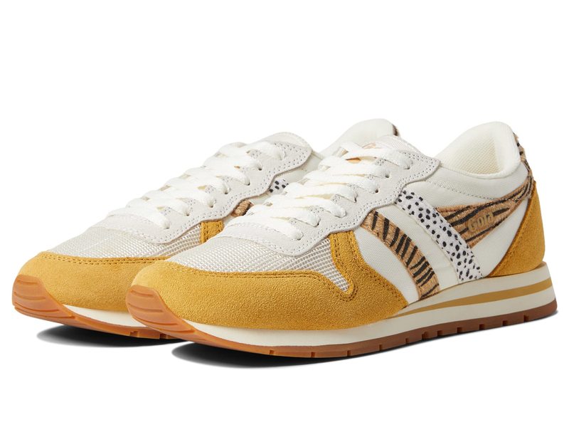 ゴーラ 【送料無料】 ゴラ レディース スニーカー シューズ Daytona Safari Off-White/Mustard