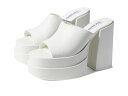 【送料無料】 スティーブ マデン レディース ヒール シューズ Cagey Heeled Sandal White Leather