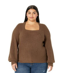 【送料無料】 メイドウェル レディース ニット・セーター アウター Plus Kevin Square Neck Rib Pullover Forage