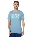 【送料無料】 ライフイズグッド メンズ シャツ トップス Beach Bound Typography Crusher-Lite Tee Smoky Blue