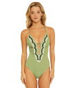     xbJoCxbJo[`[ fB[X ㉺Zbg  Delilah Clare Plunge One-Piece Sage