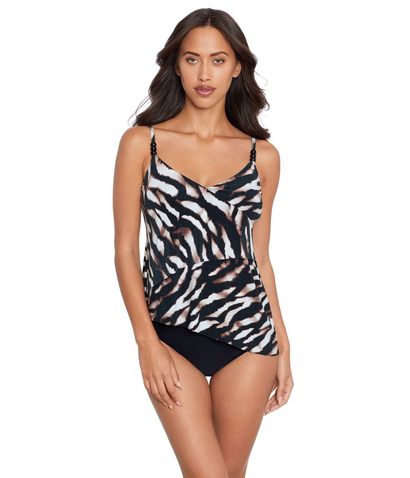 【送料無料】 マジックスーツ レディース トップのみ 水着 Zimbabwe Elsa Tankini Top Black/Brown
