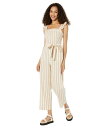 【送料無料】 ドレイパージェームス レディース ジャンプスーツ トップス Tie Waist Jumpsuit in Cabana Stripe Camel