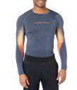 【送料無料】 アンダーアーマー メンズ シャツ トップス Heatgear Armour Novelty Fitted Long Sleeve Downpour Gray/After Burn