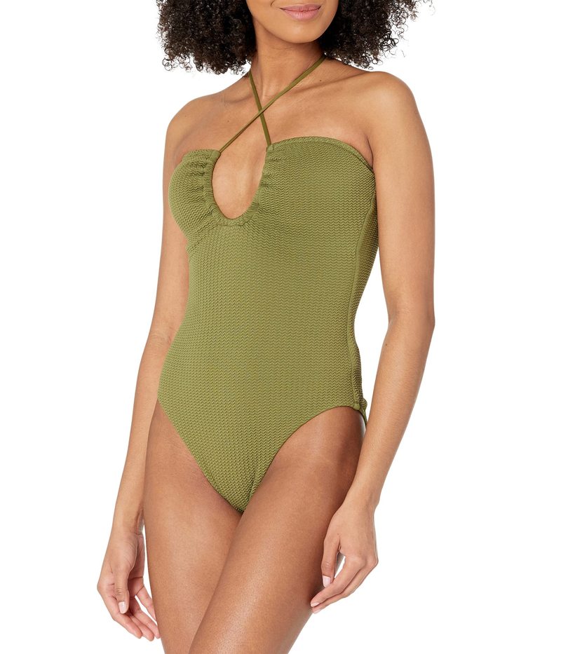 【送料無料】 シーフォリー レディース 上下セット 水着 Sea Dive Bandeau One-Piece Khaki