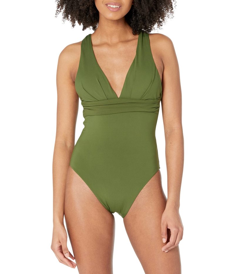 【送料無料】 シーフォリー レディース 上下セット 水着 Seafolly Collective Cross-Back One-Piece Olive