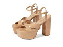 【送料無料】 スチュアート ワイツマン レディース ヒール シューズ Miami Squarehigh 140 Platform Sandal Adobe(4)