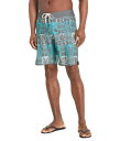 【送料無料】 クイックシルバー ウォーター マン メンズ ハーフパンツ・ショーツ 水着 Leaf Boxes Scallop Boardshorts 20" Capri Breeze