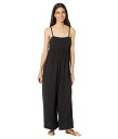 【送料無料】 メイドウェル レディース ジャンプスーツ トップス Tie-Back Wide-Leg Jumpsuit True Black