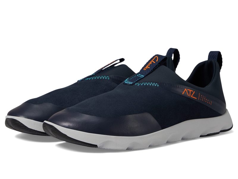 【送料無料】 クラークス メンズ スニーカー シューズ ATL Coast Moc Navy Suede