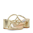 【送料無料】 スティーブ マデン レディース ヒール シューズ Effie Sandal Gold Lizard
