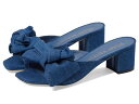 【送料無料】 スチュアート ワイツマン レディース ヒール シューズ Loveknot 50 Block Slide Indigo