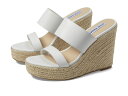  スティーブ マデン レディース ヒール シューズ Sunrise Wedge Sandal White Leather