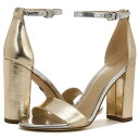 【送料無料】 サムエデルマン レディース ヒール シューズ Yaro Ankle Strap Sandal Heel Gold Leaf 1