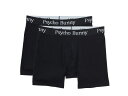 【送料無料】 サイコバニー メンズ ボクサーパンツ アンダーウェア 2-Pack Boxer Brief Black