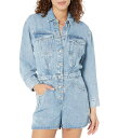 【送料無料】 セブンフォーオールマンカインド レディース ジャンプスーツ トップス Front Yoke Romper Volcan Blue