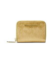 【送料無料】 カール ラガーフェルド レディース 財布 アクセサリー SLG Small Zip Around Wallet Gold