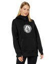 【送料無料】 ボルコム レディース パーカー・スウェット アウター Spring Shred Hoodie Black