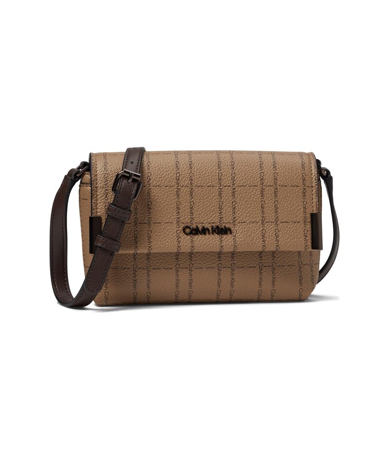 【送料無料】 カルバンクライン レディース ハンドバッグ バッグ Key Item Crossbody Khaki/Brown/Java