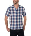 【送料無料】 リバプール メンズ シャツ トップス Short Sleeve Plaid Shirt Blue Multi