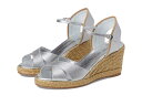 yz X`A[g Cc} fB[X q[ V[Y Mirela II Espadrille Wedge Silver/Natural