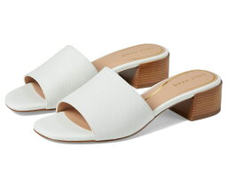 【送料無料】 コールハーン レディース ヒール シューズ Calli Single Band Block Heel Sandal 40 mm Egret Leather