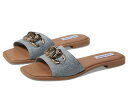 【送料無料】 スティーブ マデン レディース サンダル シューズ Gene Flat Sandal Denim