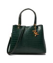 【送料無料】 アンクライン レディース ハンドバッグ バッグ Convertible Triple Compartment Satchel Evergreen(4)