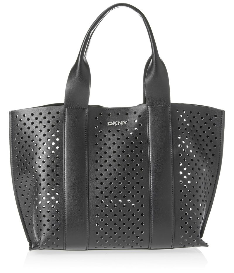 ハンドバッグ 【送料無料】 ダナ キャラン ニューヨーク レディース ハンドバッグ バッグ Dakota Medium Tote Black/Silver