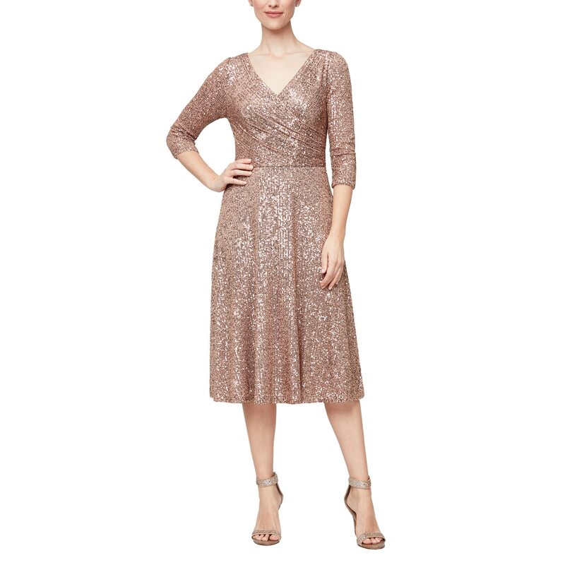 ̵ å֥˥󥰥 ǥ ԡ ȥåץ Midi Length A-Line Dress with Surp...