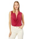 【送料無料】 ラメイド レディース シャツ トップス Cheers Drape Tank in Micomodal Spandex Ruby