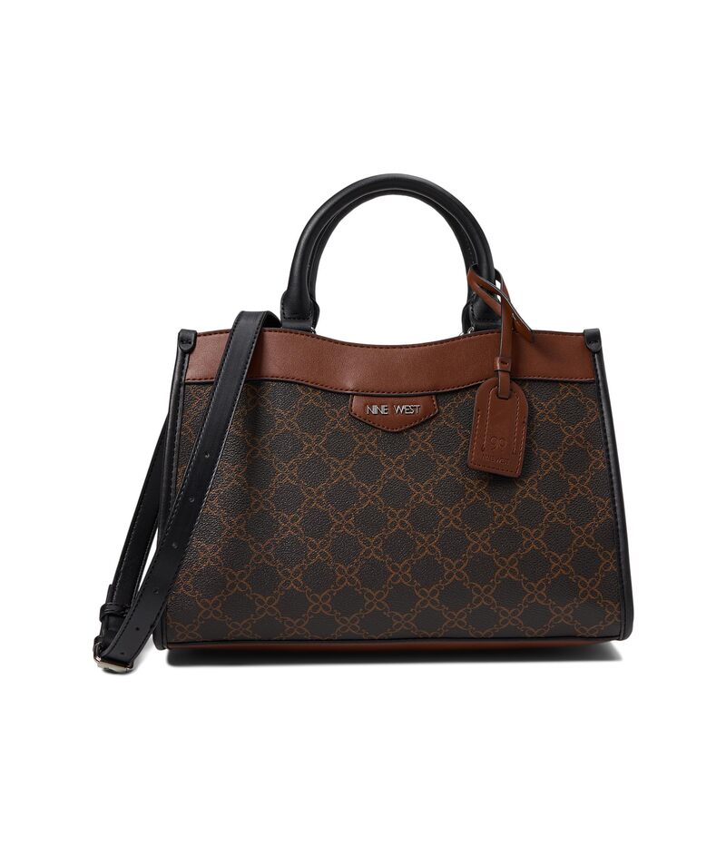 【送料無料】 ナインウェスト レディース ハンドバッグ バッグ Levvy Satchel Brown Logo Multi