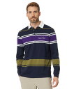 【送料無料】 ナウティカ メンズ シャツ トップス Long Sleeve Rugby Polo Shirt Navy Seas