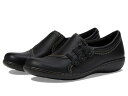 【送料無料】 クラークス レディース スリッポン・ローファー シューズ Ashland Effie Black Leather