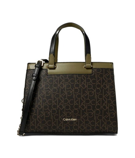 【送料無料】 カルバンクライン レディース ハンドバッグ バッグ Velora Signature Satchel Brown/Khaki/Black/Olive 【送料無料】 カルバンクライン レディース ハンドバッグ バッグ Velora Signature Satchel Brown/Khaki/Black/Olive