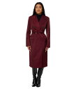 yz AFbNtB[ fB[X R[g AE^[ Stretch Cotton Belted Trench Coat Burgundy